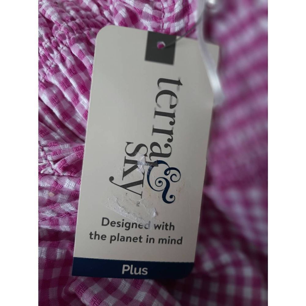 COPY - Terra & sky NWT purple gingham smocked country girl sz 3X dress - Picture 5 of 5